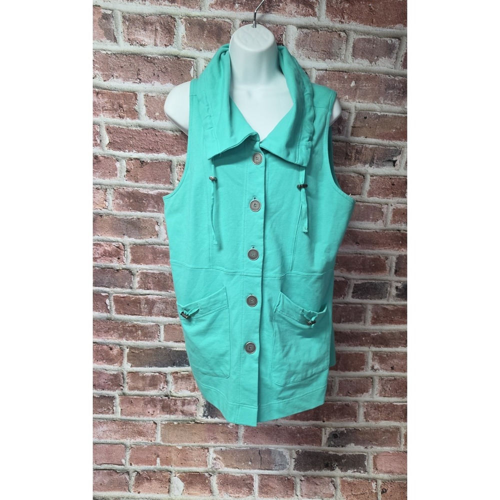 Women's NOMADIC TRADERS Button Up Sleeveless Jacket Large